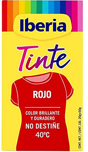 Iberia - Tinte Rojo para ropa, 40°C