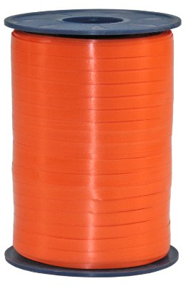 C.E. Pattberg Geschenkband orange, 500 Meter Ringelband 5 mm zum Basteln, Dekorieren & Verpacken von Geschenken zu jedem Anlass