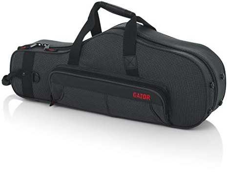 Gator GL-ALTOSAX-MPC Leichtgewicht Koffer für Alt-Saxophon – Stoßfeste EPS-Schaum-Polsterung, Nylon-Außenhülle, ideal für Schule, Bühne & Reise