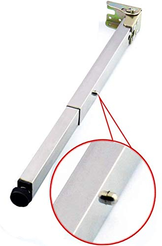 NIANXINN Metall Tischbeine,Edelstahl MöBelbeine,Klappbare Teleskop-Bar Schreibtischbeine,Verstellbare Rechteckige MöBel StüTzfuß,Arbeitsplatten Stehtisch Halterung,Hardware DIY Zubehör(70cm/27.6in)