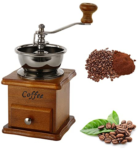 Macina Caffé Manuale, Macinacaffè Manuale, Macinacaffè Manuale Vintage, Macinacaffè Manuale In Stile Retrò, Grinder Ceramica per Casa, Ufficio e Viaggi Office