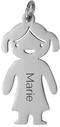 LAUBLUST Schlüsselanhänger Personalisiert - Mädchenfigur - Geschenk für Familie | in Geschenkbox