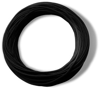 Realm Roman Blind Cord 2 mm sträng för österrikisk girlang sladd (svart, 10 m)