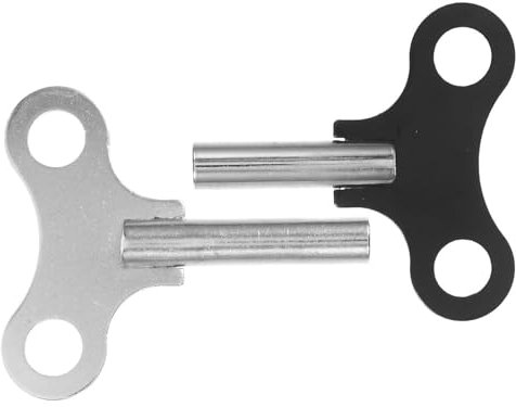 Housoutil Uhraufzugsschlüssel 2 Stück Holz-Uhrenschlüssel Metall-Uhrenschlüssel Robustes Uhrwerkzeug Reparaturwerkzeug Aufzugskette Reparaturwerkzeug Metallaufzugsschlüssel Professioneller