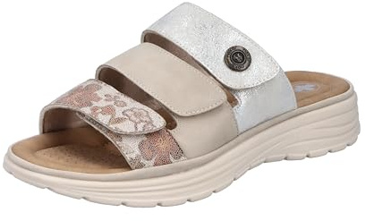 Rieker Mules V8583 pour femme, beige, 39 EU
