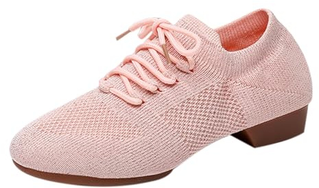 Zapatos de mujer para mujer, zapatos de baile, botas de jazz, con cordones, punta cerrada, latina, salsa moderna, danza, cómodas, antideslizantes, resistentes, deportivas, zapatillas de baile