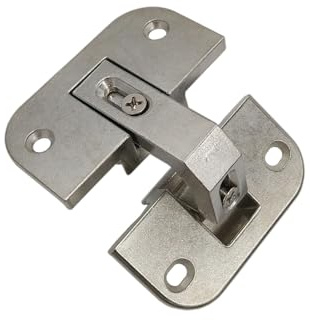 Lot de 2 charnières d'armoire robustes en acier inoxydable de type lourd pour armoires d'angle de rechange réglables