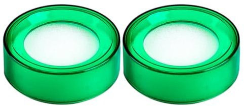 SEWACC Lot de 2 Humidificateurs de Doigts en Plastique et Éponge, Transparents Verts, Outil Antidérapant pour Bureau, pour Compter L'argenté et Manipuler des Documents, Accessoire