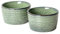 Pirottini per Soufflé, UNICASA Set di 2 Pirottini da Soufflé in Porcellana, Teglie da Forno Ceramica per Muffin (Glassa di Reazione, 240mL, Verde)