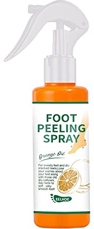 Foot Peeling Spray Orange/green Tea Oil,för Spruckna, Grova Hälar, Torr Tåhud Och Förhårdnader,hydrating Nourish Peel Off Spray (Orange)