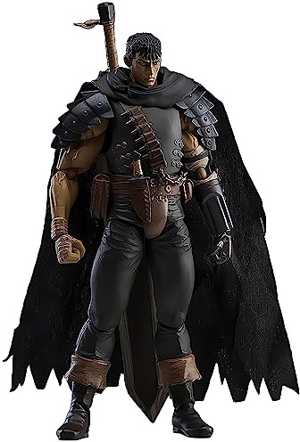 Anime Guts Figur Battle Version Skadad Action Figur PVC Svart Swordsman Guts Change Face Modell Staty Leksak Kontor Samlingar Dekoration Present