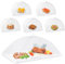 Homealexa 6PCS Cloches Alimentaire Pliables, Protection Contre Les Mouches, pour Aliments, Fruits, Pique-Nique, Barbecue, Blanc, 1 Taille XL + 5 Standard