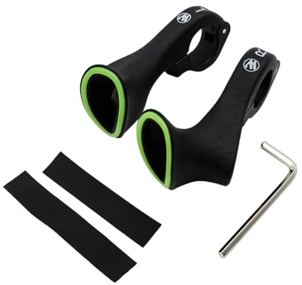Hsthe Sea Extensión de puños para Manillar de Bicicleta para Bicicletas de Carretera MTB, Cross Country, se Adapta a manillares de 21,8-22,2 mm, Accesorios ergonómicos para Ciclismo