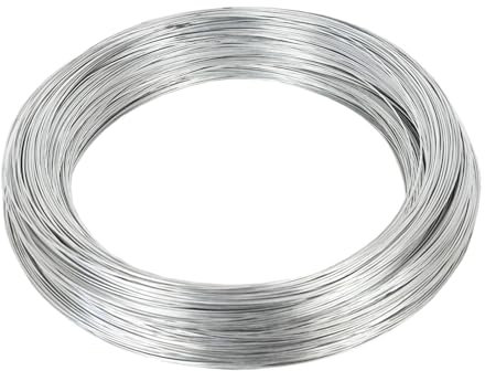 JINFEUGE Trädgårdsgalvaniserad Trådspole Stängsel Trådvikt 5 Kg För Anslutning I Byggnadskonstruktioner, Diameter 2,2-4 Mm/Diameter 3.5Mm