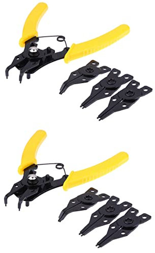 Feeuid 2X 4 en 1 Pinzas de presión Set DIY Seguridad Clip de Fijación Joyas Pinza