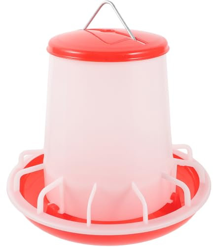 Gatuida Kükenfutterspender aus Kunststoff Hängend Wiederverwendbar für Geflügel Leicht zu Reinigen Futterautomat für Hühner und Tauben