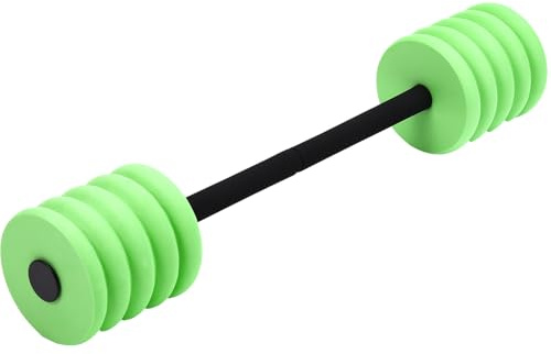 Soulchen Long Aquatic Exercise Dumbbells Foam Water Weights Dumbbell Aquatic Pool Barbells with High Density EVA Foam for Swim Water Aerobics Workouts Loss(Green,29.13 Inch)