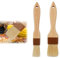 2 Pcs Pinceau Cuisine,Pinceau Patisserie,Pinceau Cuisine Poil Naturel,Pastry Brush Avec Poignée,Facile À Nettoyer, Convient Pour La Cuisine, La Pâtisserie, Le Barbecue