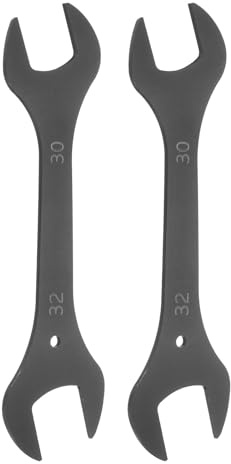 sourcing map 2pcs Super Thin Open End Wrench 30x32mm Metric Lightweight U-Shaped Spanner Double End Wrenches for Automotive Repair Furniture Assembly, Black