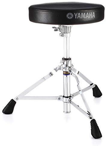 DS-550 Lightweight Drum Throne – Adjustable Height, 2 Thick Padded Seat, Single-Braced Legs, Compact and Portable Design