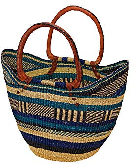 AFRICAN MARKET BASKET Shopping Tote, 1 EA