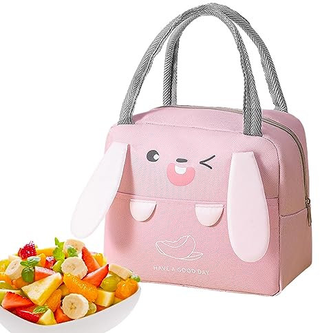 fanelod Borsa per Pranzo dei Cartoni Animati,Pranzo al Sacco Isolato per Bambini | Borse riutilizzabili per contenitori per Pranzo di Grande capacità per Picnic, Scuola, Viaggi