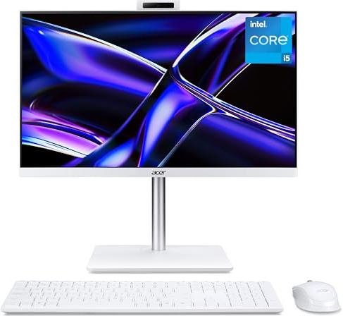 acer Aspire C24-1Y All-in-One Desktop PC - Intel Core i5-13420H, 16GB, 1TB SSD, Integrated Graphics, 23.8 Full HD, Windows 11, White