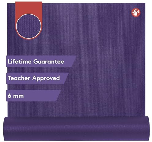 Manduka PRO Yoga Mat 71 - 6mm | Lifetime Durability | Hygienic Construction | Premium Studio Quality | Teacher Approved | 71 x 26 inches | Black Magic