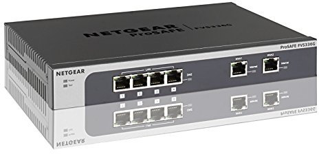 NETGEAR FVS336G-300EUS ProSAFE VPN Firewall Router with 4 LAN + 2 WAN Ports, 25 IPsec + 10 SSL VPN Tunnels