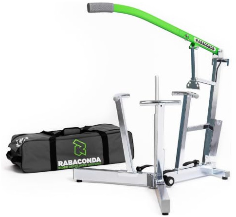 Rabaconda Dirt Bike Tire Changer, 16-21 in Spoked Wheels, 20-27mm Hubs