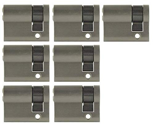 7 x halvcylinder 40 mm 30/10 likastängning inkl. 35 nycklar