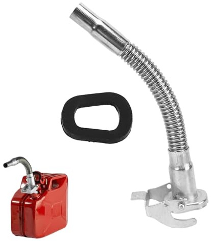 Bec verseur de carburant Metal, 11,6 Pouces Bec flexible for jerriculeur en Acier Inoxydable pour Bidon Carburant Essence 5 10 20 Litres