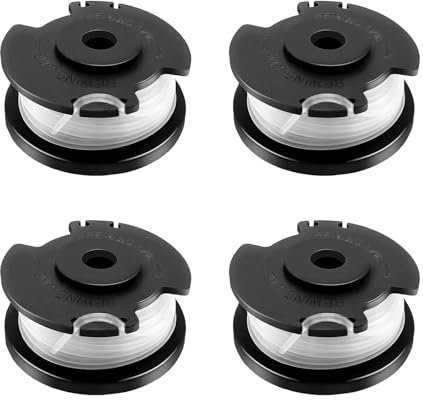 JAMSSOW 4 Bobine Tagliaerba Compatibili con Einhell TLE-03,Filo Tagliabordi Bobine Adatto per Einhell GE-CT 18/28 Li e GE-CT 18/28 Li TC,Lunghezza 4,9m,Ø1,6mm(4 bobine)