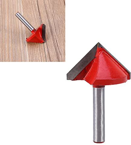 Fresa per scanalatura a V Fresatura a forma di V Gambo da 6 mm Fresa per legno CNC 3D Set di frese per macchina per incisione in acciaio al tungsteno Fresa per scanalatura a V a 90