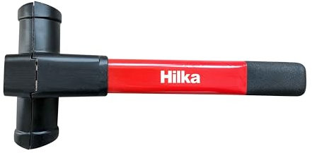 Hilka 83550466 T-Bar Steering Wheel Lock, Red & Black