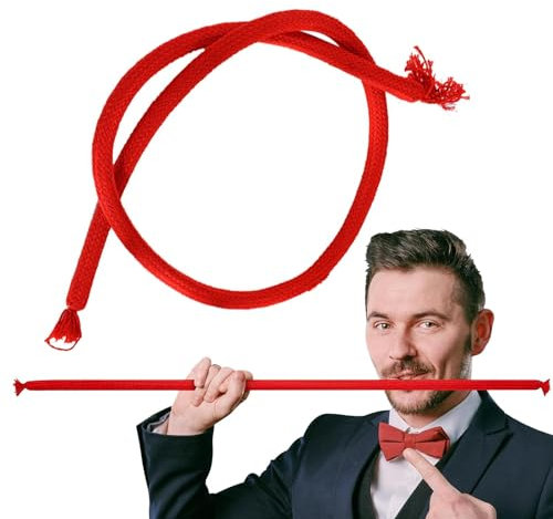 Corde De Tour De Magie, Tour De Magie en Corde Rigide, Corde De Scène D'illusion Magique en Gros Plan, Accessoire De Gadget D’Illusion, Objets Magiques Corde Magique Tours De Magie Magique 92CM