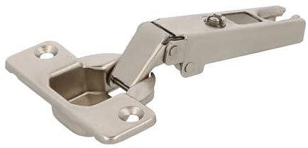 Amig - Pack de 10 Bisagras de Cazoleta Rectas - Acero Niquelado - Para Puertas de Muebles y Armarios de Cocina - Ø35 mm - Apertura 110° - Plateado