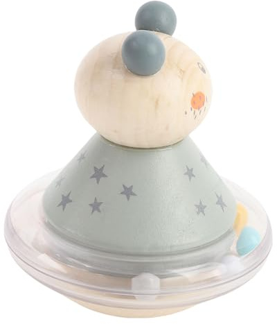 Generic Sonajero Sensorial de Madera para Bebés, Juguete para Niños Pequeños, Sonajero Educativo con Sonido Claro para Bebés de 0 a 3 Años