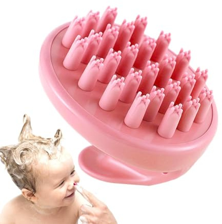 Hårbottenmassage, 9 x 8 x 7,4 cm, silikonschampo, hårmassage, huvudvård | ergonomiskt hårbottenrengöringstillbehör | Hjälp för dig