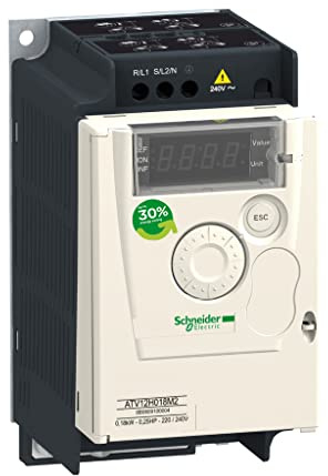 Schneider Electric variable speed drive, Altivar 12, 0.37kW, 0.55hp, 200 to 240V, 1 phase, with heat sink