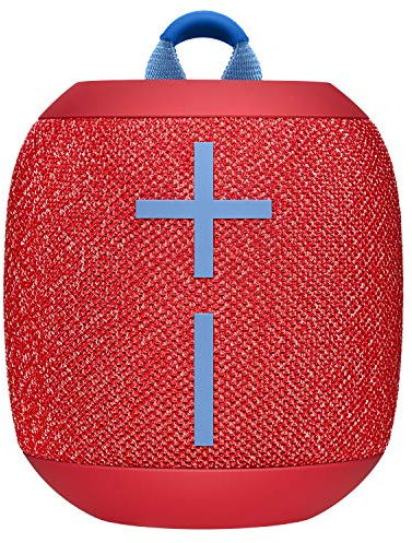 Ultimate Ears Wonderboom 2 Altavoz Inalámbrico, Graves Profundos, Sonido Envolvente de 360°, Impermeable, Conexión de 2 Altavoces para Sonido Potente, Batería de 13 h - Rojo