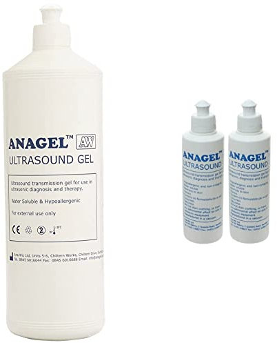 Anagel Ultrasound Gel 1L & 250ml Ultrasound Transmission Gel - Pack of 2