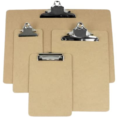 SPRINTIS Clipboard A3 holz, quer, braun, 10 Stück, Klemmbrett Classic mit großer Retroklammer, Schreibbrett für Büro, Schule, Gastronomie und Events