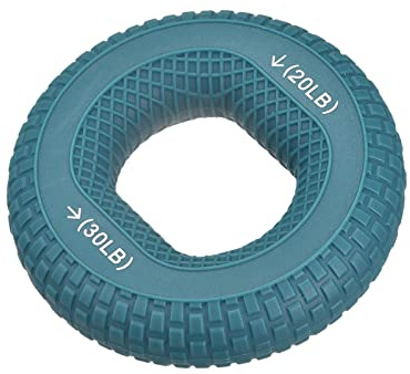 sourcing map Main Poignée Renforçateurs, 3.07 20-30 Lbs Silicone Anneaux Doigts Avant-bras Exercises Poignée Entraîneur pour Roche Escalade Entraînement Athlètes, Foncé Bleu