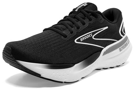Brooks Men's Glycerin GTS 21 Supportive Running Shoe - Black/Grey/White - 12 Medium