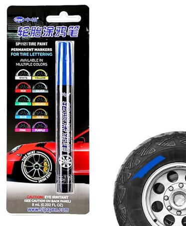 Lackstift für Autoreifen – Wasserdichter Reifenmarker, tragbares Automobil-Detaillierungswerkzeug, wiederverwendbarer Reifenbeschriftungsstift, multifunktionaler Autoreifen-Lackstift zum individuellen