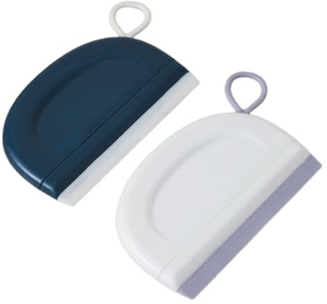2 rasquetas de ducha, escobilla pequeña para ventana de coche, mini raspador de silicona flexible para puertas de ducha, ventanas, vidrio, baño y limpieza de cocina