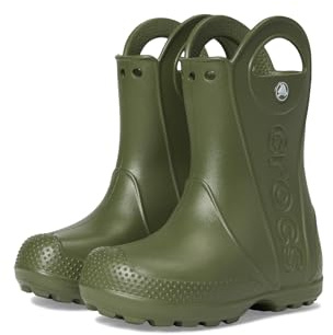 Crocs Handle It Rain Boot T, Stivali Unisex - Bambini e Ragazzi, Verde Militare, 25/26 EU