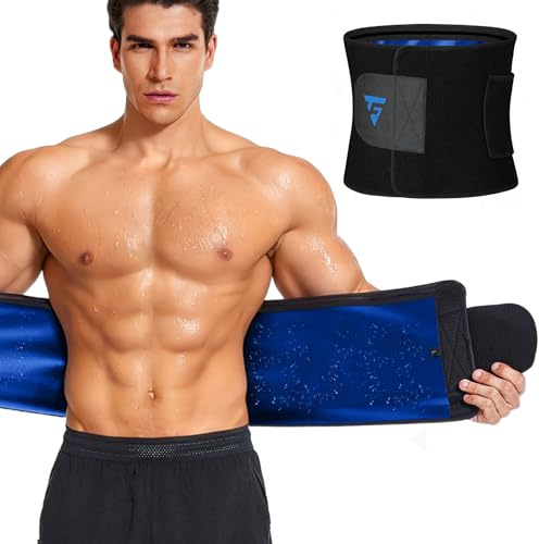 FUXERT Bauchweggürtel Taillentrimmer-Gürtel, Taillentrainer, Schwitzgürtel für Gym, Sport Bauchgürtel für Männer Damen