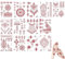 15 Pcs Tatouage Temporaire,Autocollant Tatouages Ephemeres Mandala Tatouages Temporaire,Impermeable Tattoo ephemere Mehndi tatouage pour poitrine épaule bras